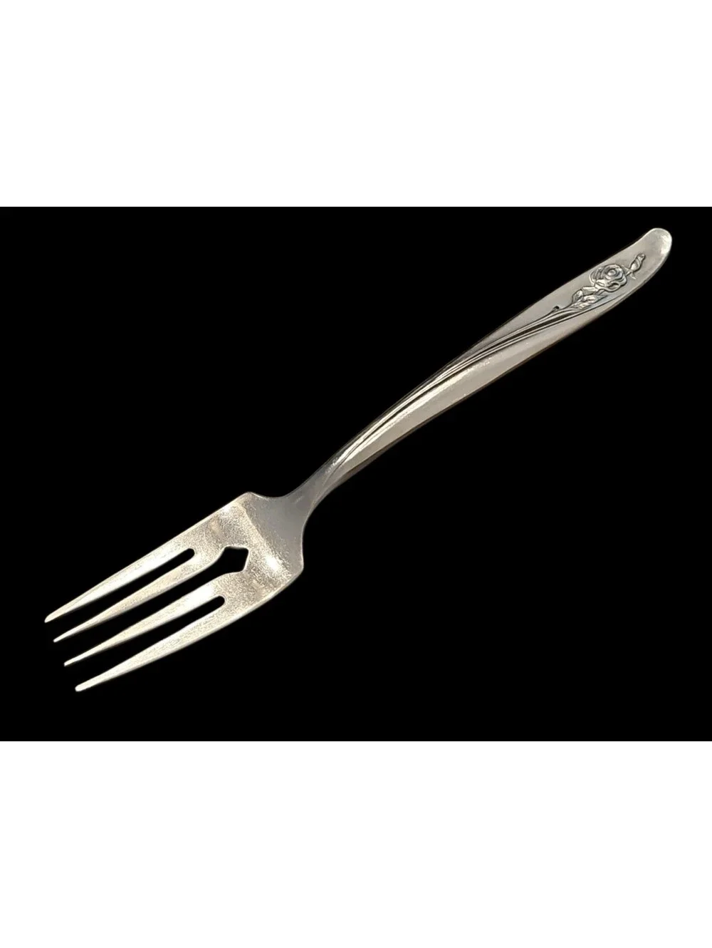VTG Oneida Custom Stainless Flatware Roseanne Glossy Lot of 7 SALAD FORKS  NEW